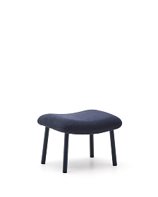 Пуф для ног Inari синий из стали и полиэстра 60 x 50 см