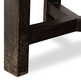 Стол Sonsu черный ваби-саби Ø150