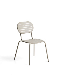 Уличный стул Brai из оцинкованной стали бежевого цвета