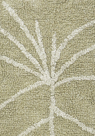 Стираемый ковер MINI Монстера Оливковый 75*100