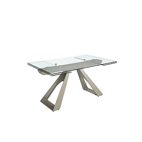 Раздвижной обеденный стол 1125/MC22052DT из закаленного стекла 160/200/240 x 90 