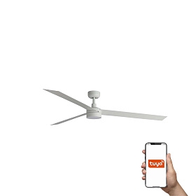 Потолочный вентилятор CRUISER XL Ш1600MM белый 3 PALAS 18W LED DIM TUYA