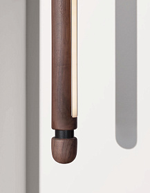 Подвесной светильник Linea V Walnut-Black