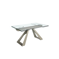 Раздвижной обеденный стол 1125/MC22052DT из закаленного стекла 160/200/240 x 90 