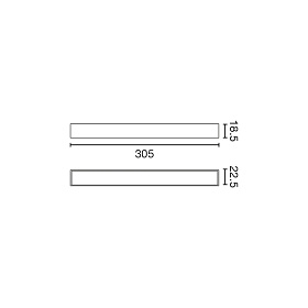 Трековый светильник NESO SLIM LINE-30 2700K черный DALI