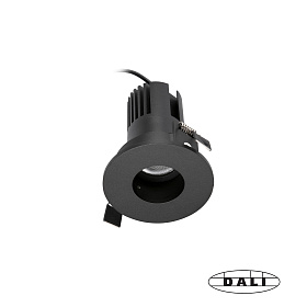 Встраиваемый светильник KIRA PINHOLE FIJO IP20 10W черный 24є 2700K DALI