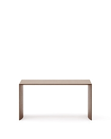 Litto Журнальный столик из шпона ореха с отделкой натурального цвета, 90 x 45 см