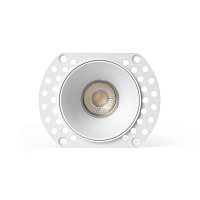 FLAC Белый встраиваемый безрамочный светильник IP44 MR11 GU10