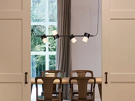 Подвесной светильник регулируемый Kan черный