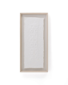 Olvin Абстрактная картина на белой бумаге с рельефным рисунком