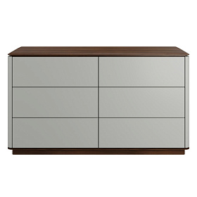 Комод ALTEA шпон ореха F, матовый лак RAL9002