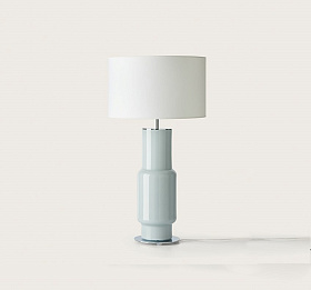 Настольная лампа Noa хромированный металл + белый абажур 801011/41