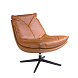 Вращающееся кресло 5096/A8036 с обивкой из кожи