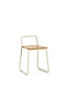 Tinn Стул из ясеневого шпона с бежевой металлической конструкцией