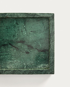 Поднос Serela из зеленого мрамора 18 x 18 см
