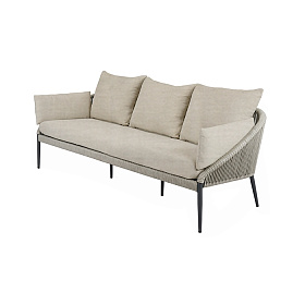 Диван RODONA трехместный BEIGE-CARBON