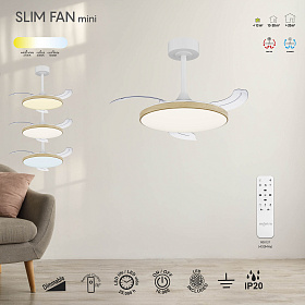 9009 Люстра-вентилятор SLIM FAN mini