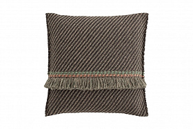 Большая подушка GL Diagonal aloe-grey 70x70