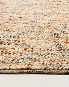 Разноцветный ковер Elanis из шерсти букле 200 x 300см