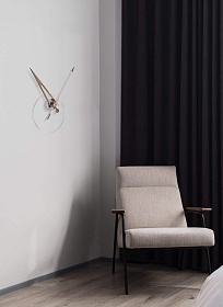 Настенные часы Cris N орех, белая стрелка