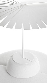 Уличный зонт с пуфом