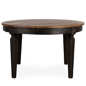 Черный круглый стол Alessia