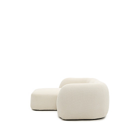 Модульный 2-местный диван Martina в экрю шенилле с левым шезлонгом 230 см