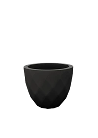 Кашпо Vases Nano матовое черное Ø14x12
