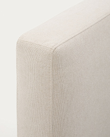 Кровать Blok бежевая со съемными чехлами под матрас 180 х 200 см