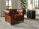 Кресло Chester из коньячно-коричневой кожи модель 5167