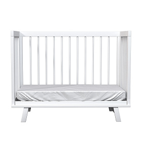 Кроватка для новорожденного Lillaland - модель Lilla Aria (НИК23)белая