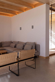 Настенный светильник SOLE круглый серый 2xGU10