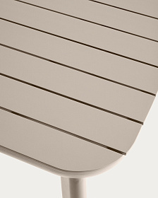 Раздвижной уличный стол Izola из алюминия с бежевой отделкой, 185 (235) x 100 см