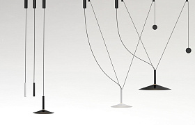 Люстра Milana Contrapeso 47 с противовесом белая