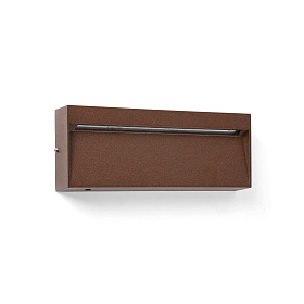 Уличный настенный светильник DUNE APLIQUE RECTANGULAR темно-коричневый 6W 4CCT