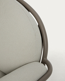 Уличное кресло Joncols из алюминия цвета таупе