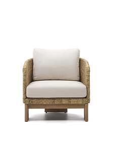 Кресло Xoriguer из искусственного ротанга и 100% массива эвкалипта