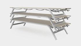 Шезлонг Stack с матом