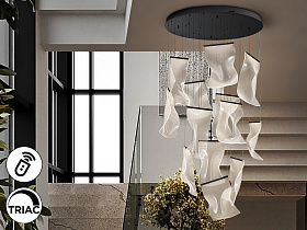 Velos Люстра 13L черная DIMABLE