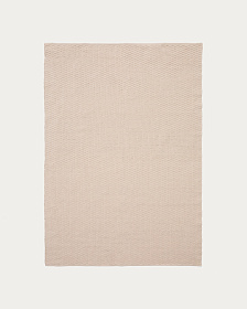 Ковер Mascarell из хлопка и полиэстера белого цвета 160 x 230 см