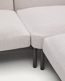 Sorells Уличный модульный 5-местный угловой диван бежевый