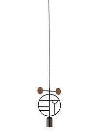 Подвесной светильник Wooden Dots WD06 graphite/walnut