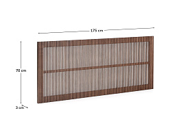 Изголовье для кровати Beyla 160 см из ясеня с отделкой под орех