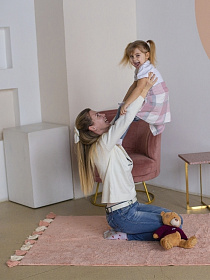 Хлопковый ковер Lillaland COLORFUL PINK 120*180