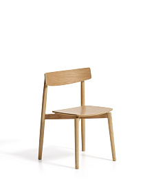 Стул Evera из дубового шпона с натуральной отделкой