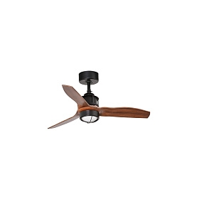 Потолочный вентилятор Deco Fan LED черный/деревянный 81 см