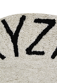 Ковер круглый Алфавит Round ABC (бежевый) 150R