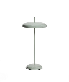 Переносная настольная лампа Porte из светло-зеленого алюминия