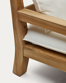 Forcanera 3-местный диван из массива тикового дерева 211 см