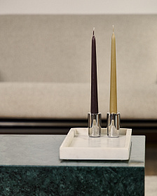 Поднос Serela из белого мрамора 35 x 18 см